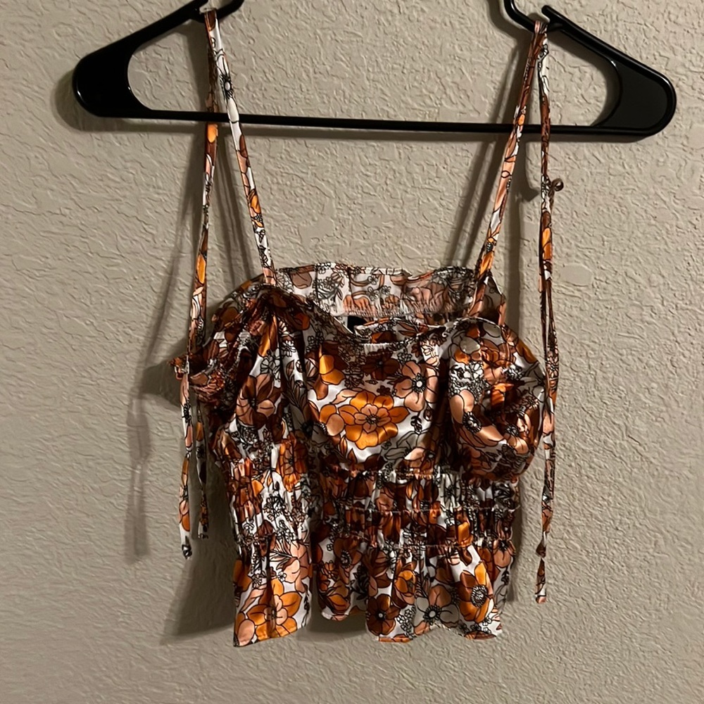 Satin crop top